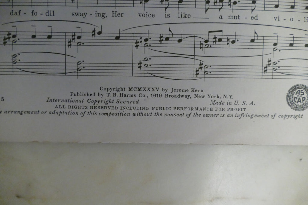 I Dream Too Much 1935 by Jerome Kern and Dorothy Fields from I Dream Too Much