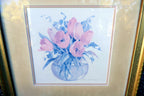 Rosalind Oesterle Watercolor Tulips In Vase Floral Bouquet Painting