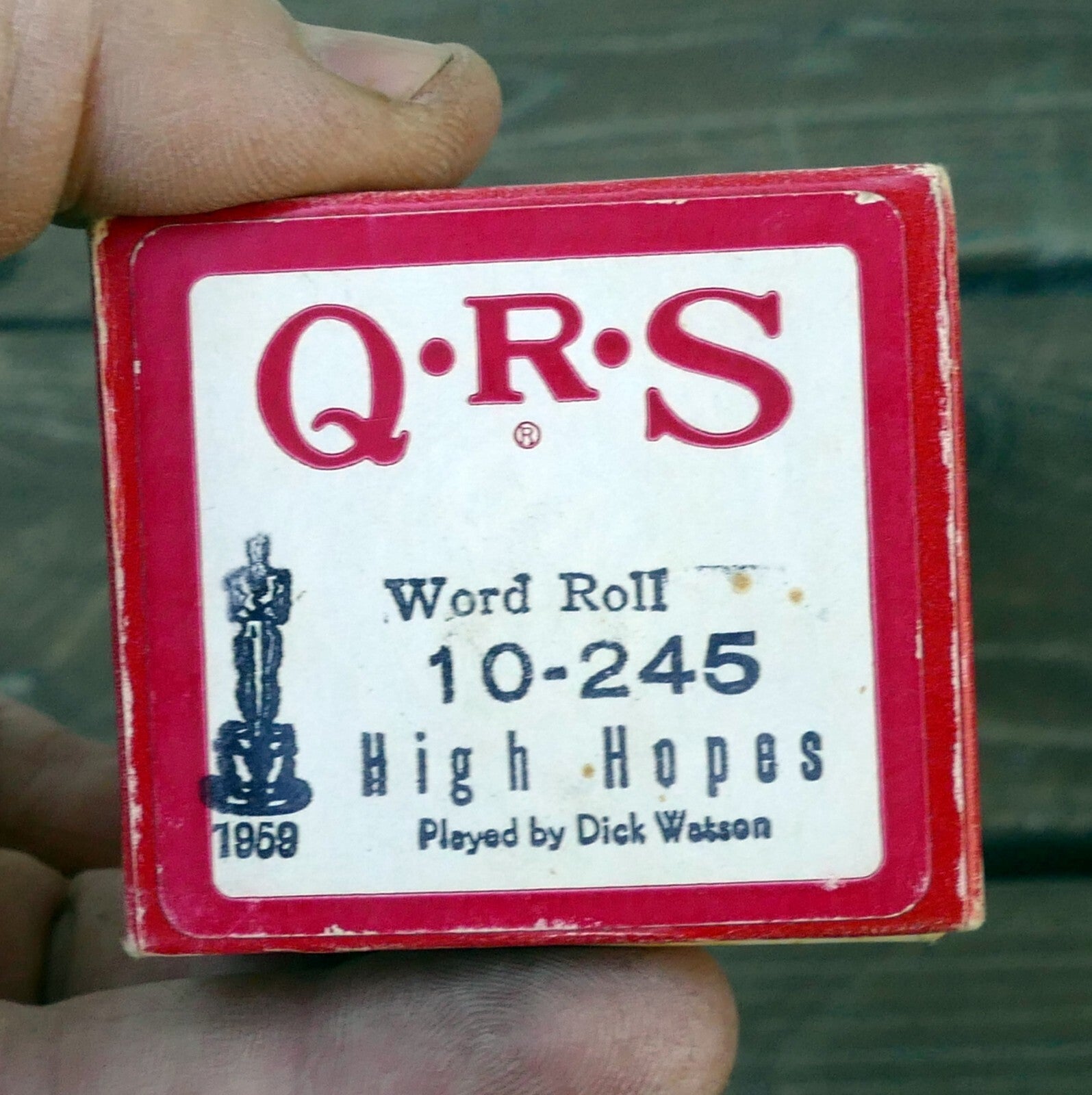 Qrs word roll 10 245 high hopes by dick watson / sinatra