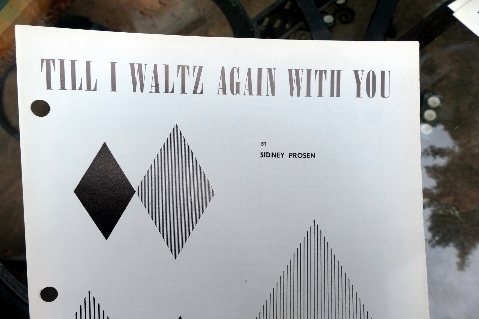 Till i waltz again with you by sidney prosen 1952 sheet music orchestra