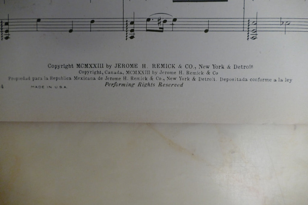 Everything Is K.O. In K-Y. 1923 by Richard A. Whiting and Raymond B. Egan