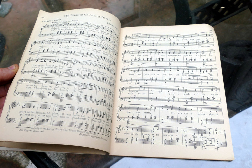 Harry Von Tilzer's Favorite Hits Songs Sheet Music 1922
