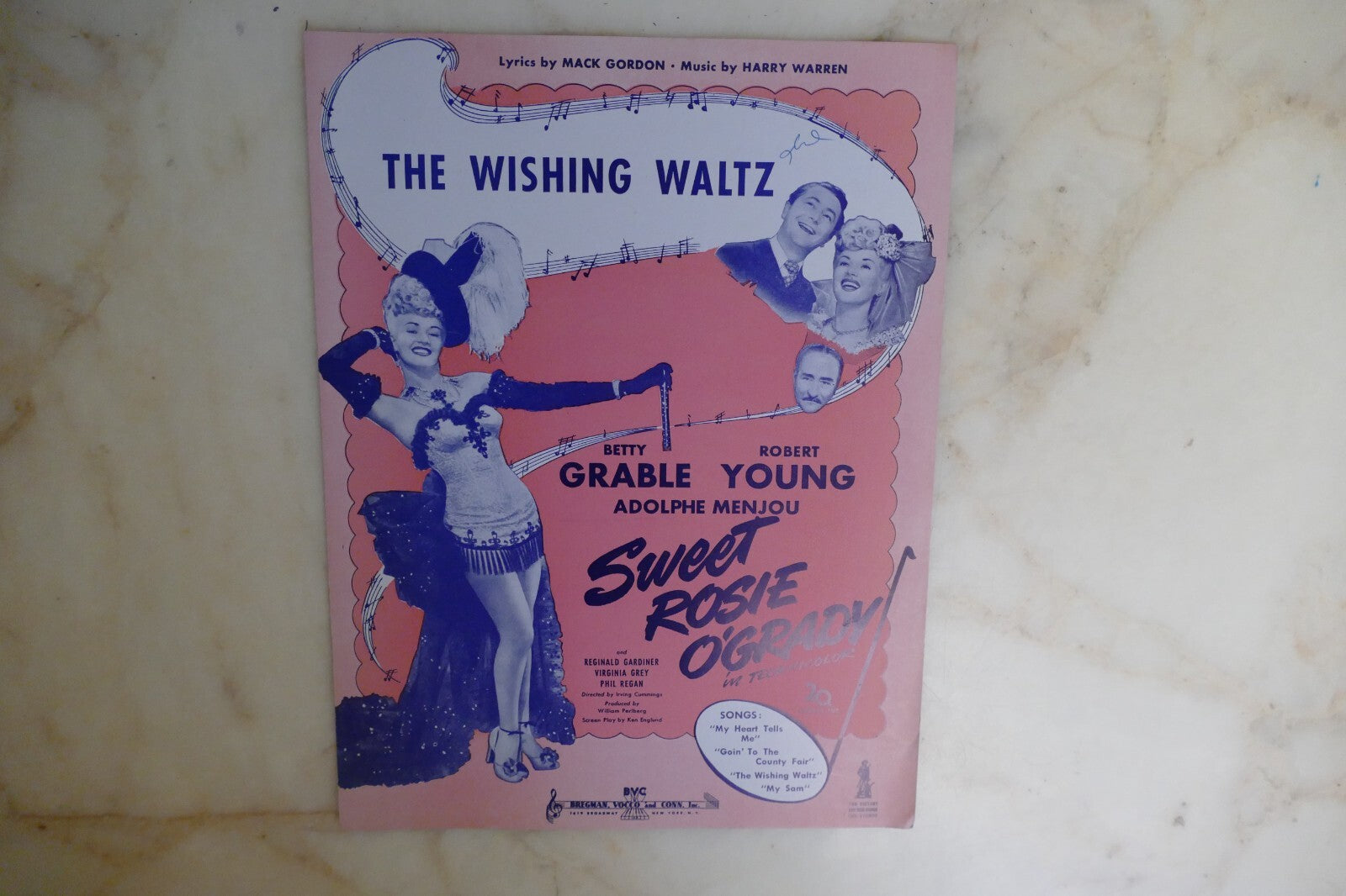 The Wishing Waltz 1943 by Harry Warren and Mack Gordon from Sweet Rosie O'Grady
