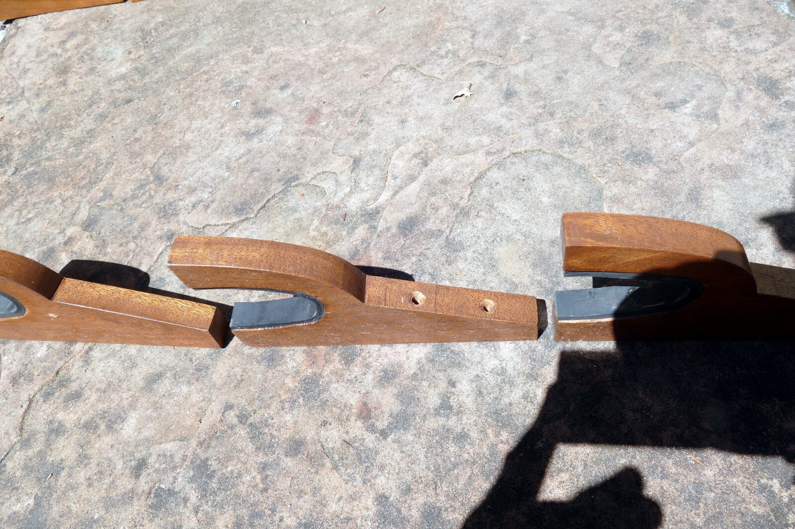 4 Rifle Gun Rack Wall Mount Wooden Shotgun Holder Gun Display Hanger Hand made