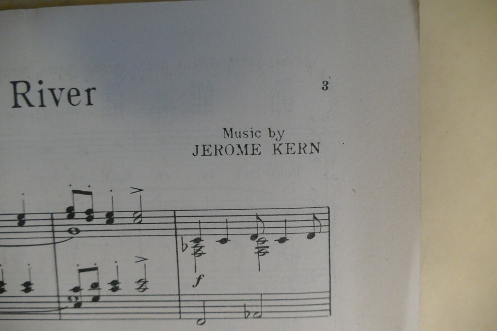 Ol' Man River 1927 by Jerome Kern and Oscar Hammerstein 2 from Show Boat musical