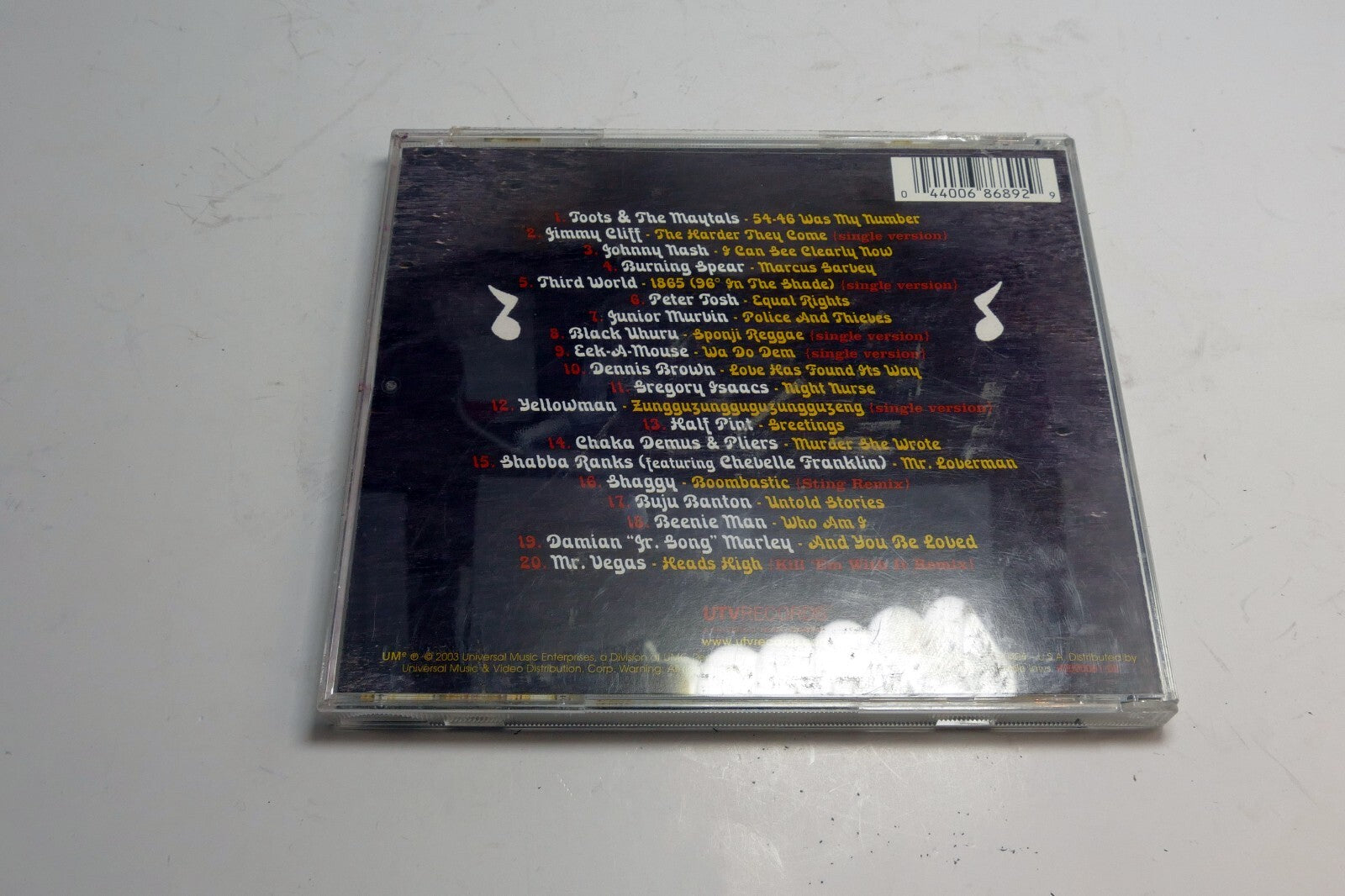 Ultimate Reggae On Audio CD 2003 by Ultimate Reggae UTV B0000061-02