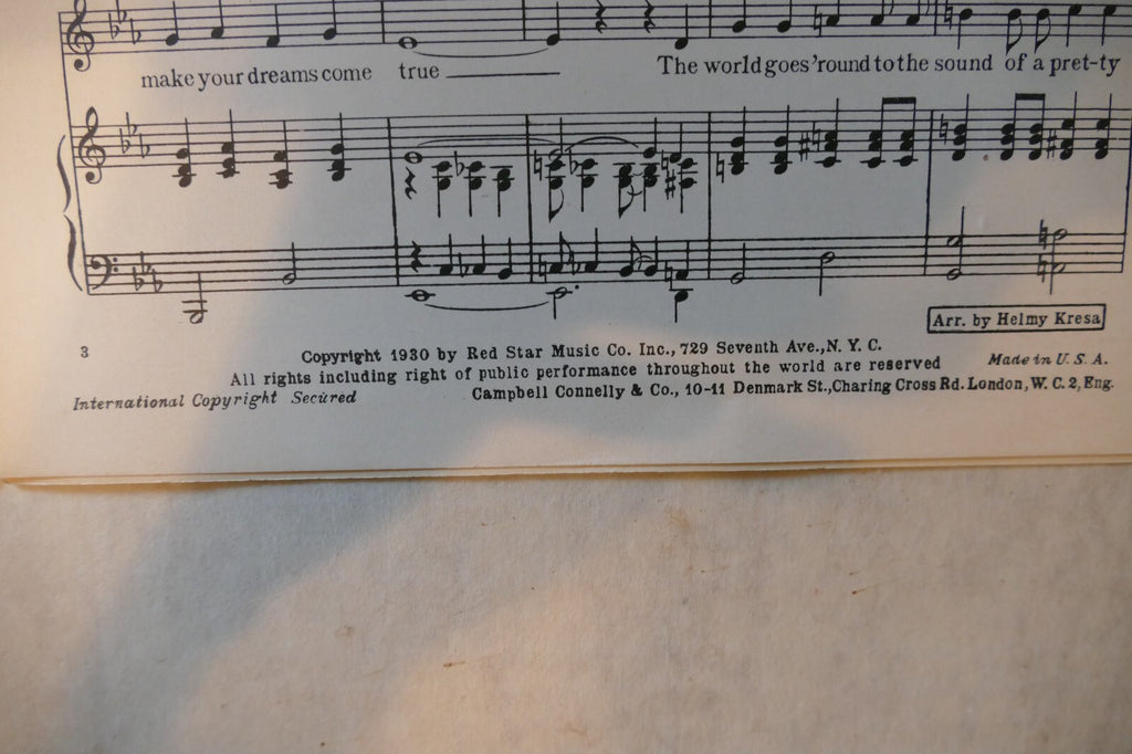 I'm Tellin' The World About You 1930, The Golden Calf,Cliff Friend&Jimmie Monaco