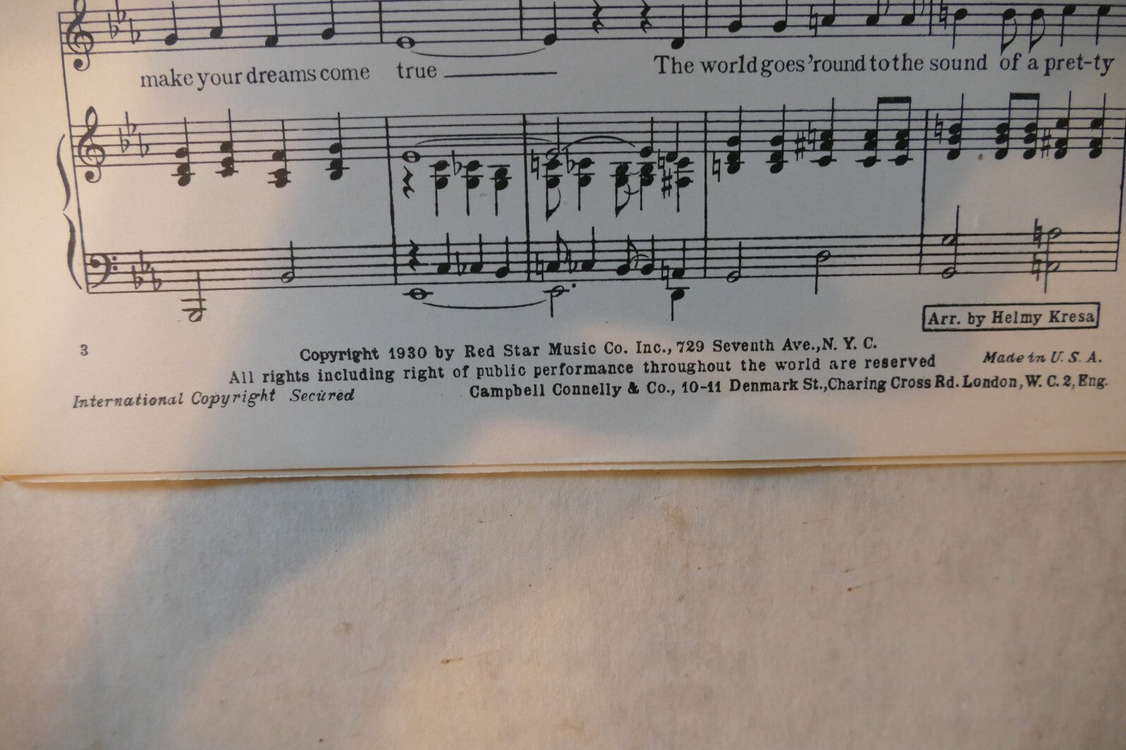 I'm Tellin' The World About You 1930, The Golden Calf,Cliff Friend&Jimmie Monaco