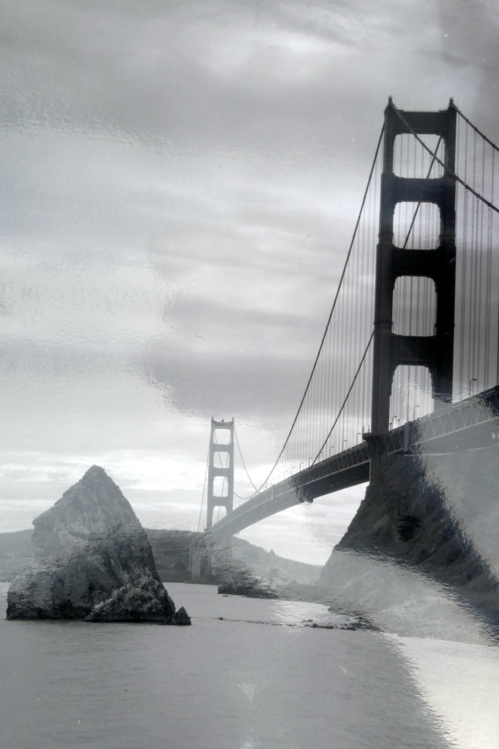 Golden gate bridge 11x14" black & white picture photo san francisco usa