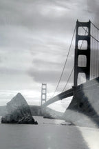 Golden gate bridge 11x14" black & white picture photo san francisco usa
