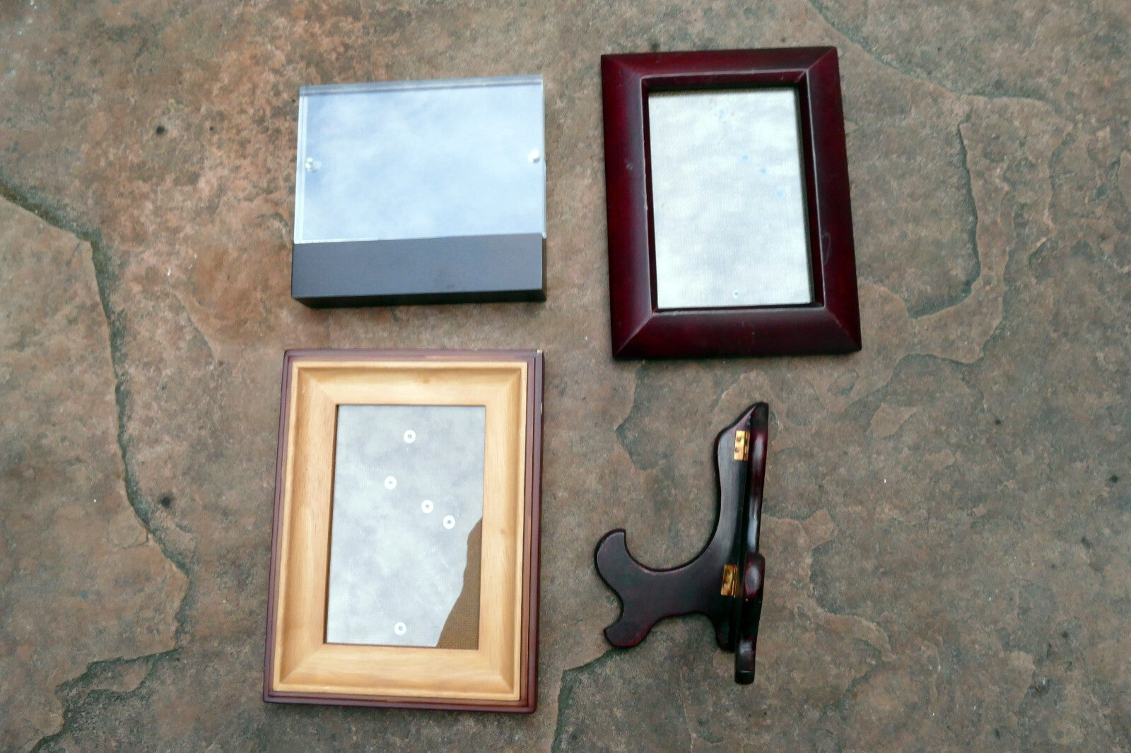 Pack of 3 Solid Wood Picture Portrait Frame 4X6" Art Photo Mixed lot