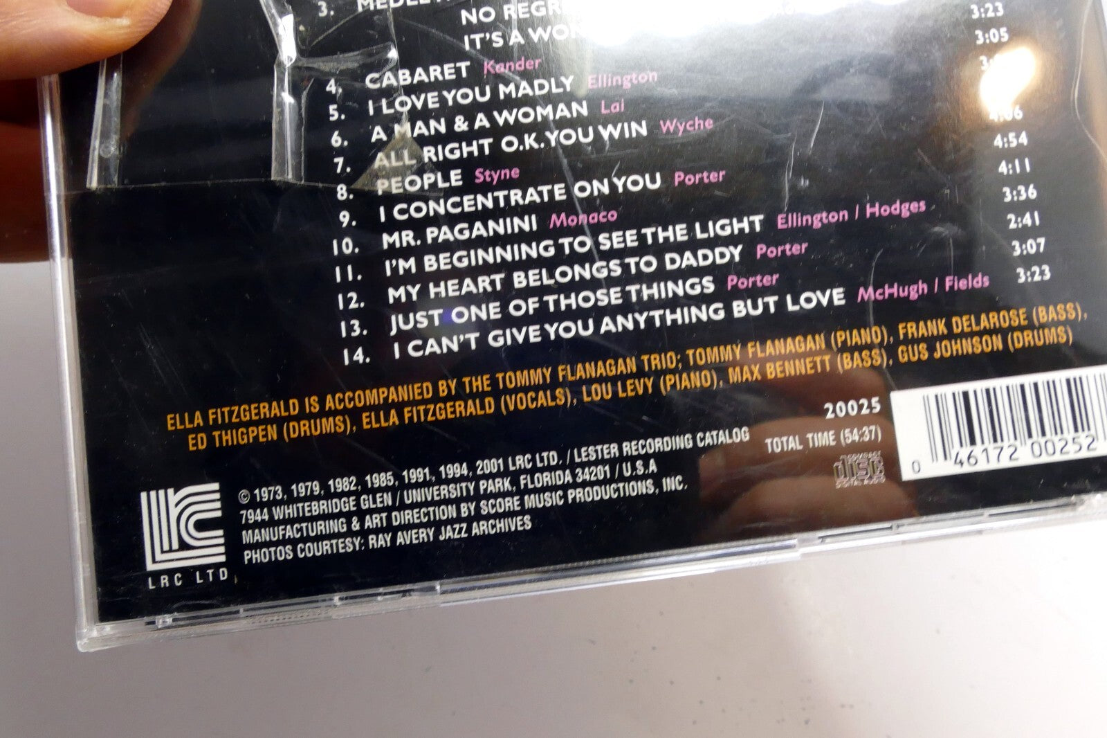 Cabaret by Ella Fitzgerald (CD, 2001) LRC 2001 Jazz Classics 20025