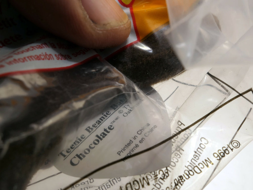 MCDONALD'S HAPPY MEAL TOY 1993 / CHOCOLATE BEANIE BABY #4 MOOSE TEENIE