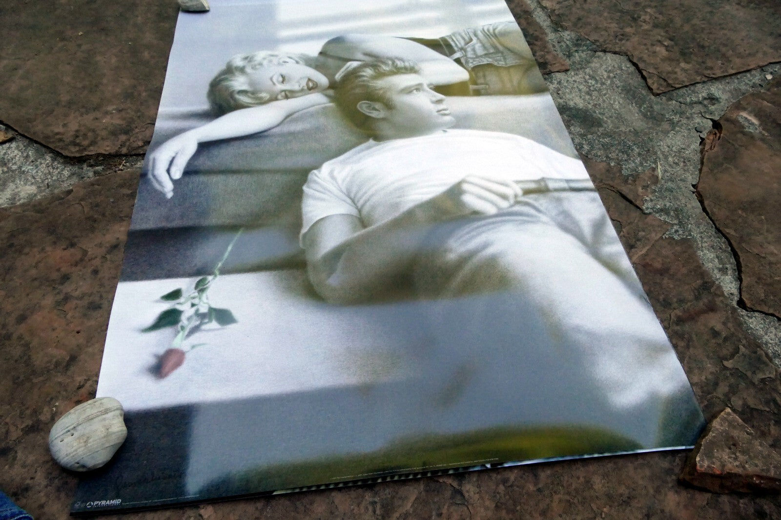 Marilyn Monroe James Dean Icons Art Print 36in x 24in large wall poster