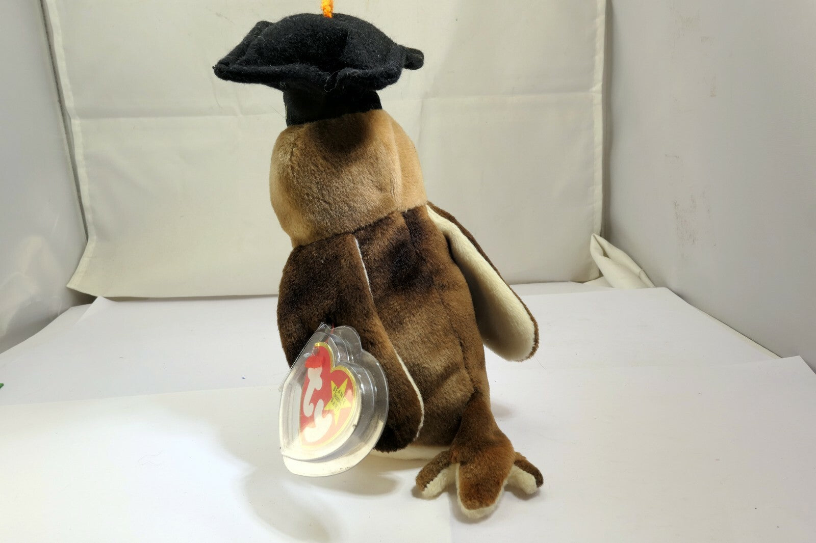 Ty Beanie Baby WISE '07 1998 OWL w/ Tags Plush Toy
