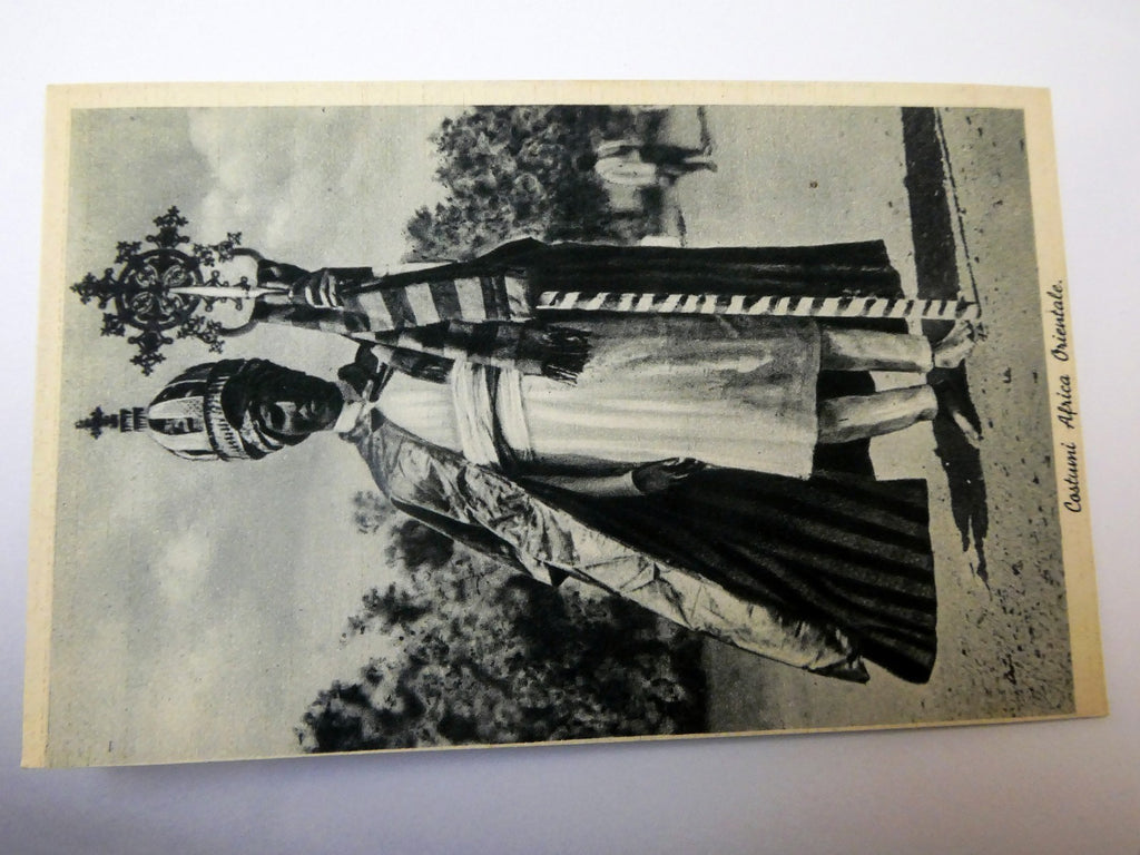 Post Card Cartolina Postale Costumi Africa Orientale unused Unposted 1900's