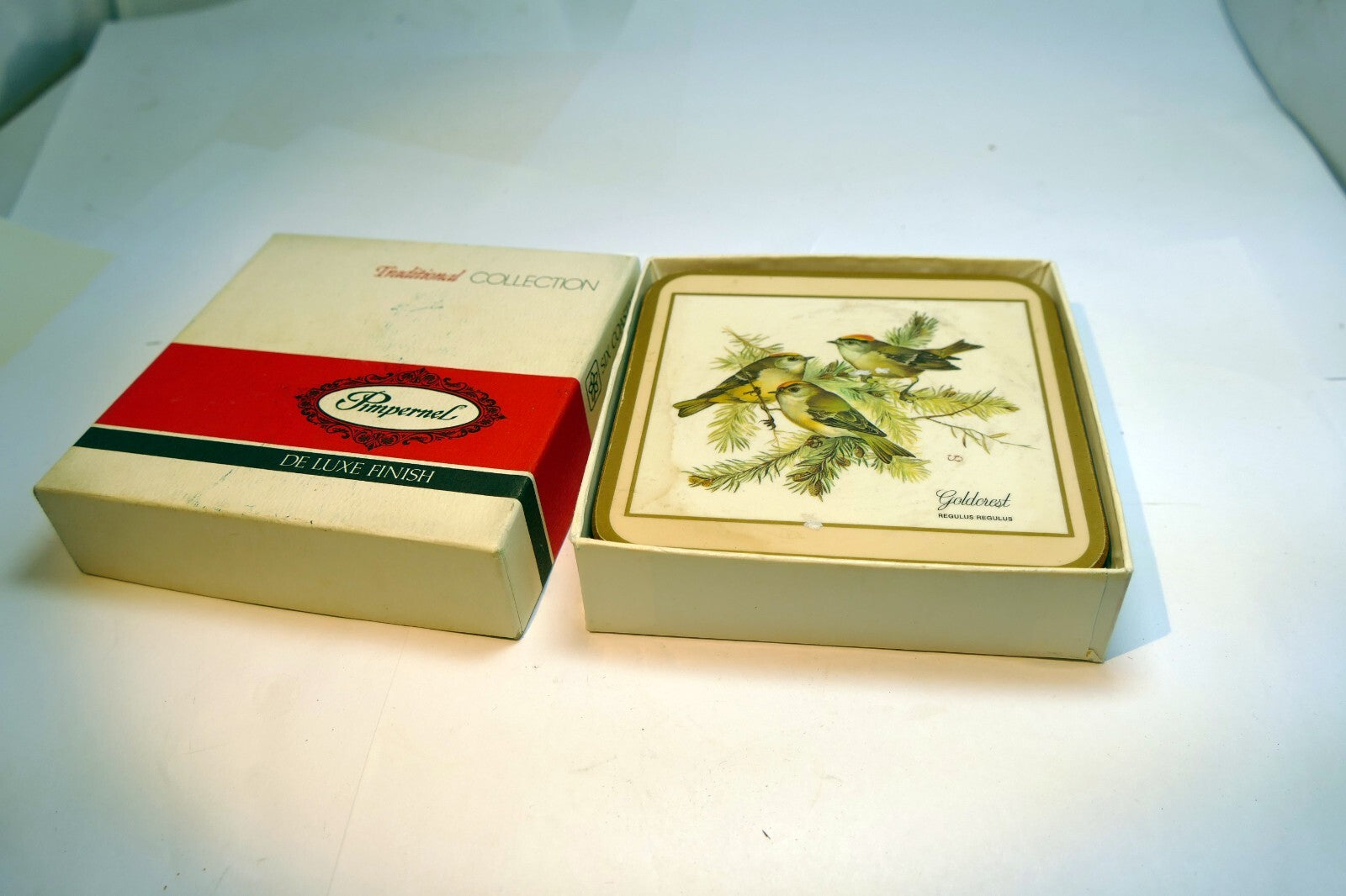 Pimpernel Beverage Coasters Wild Birds Set of 5 Square 4"  England European pack