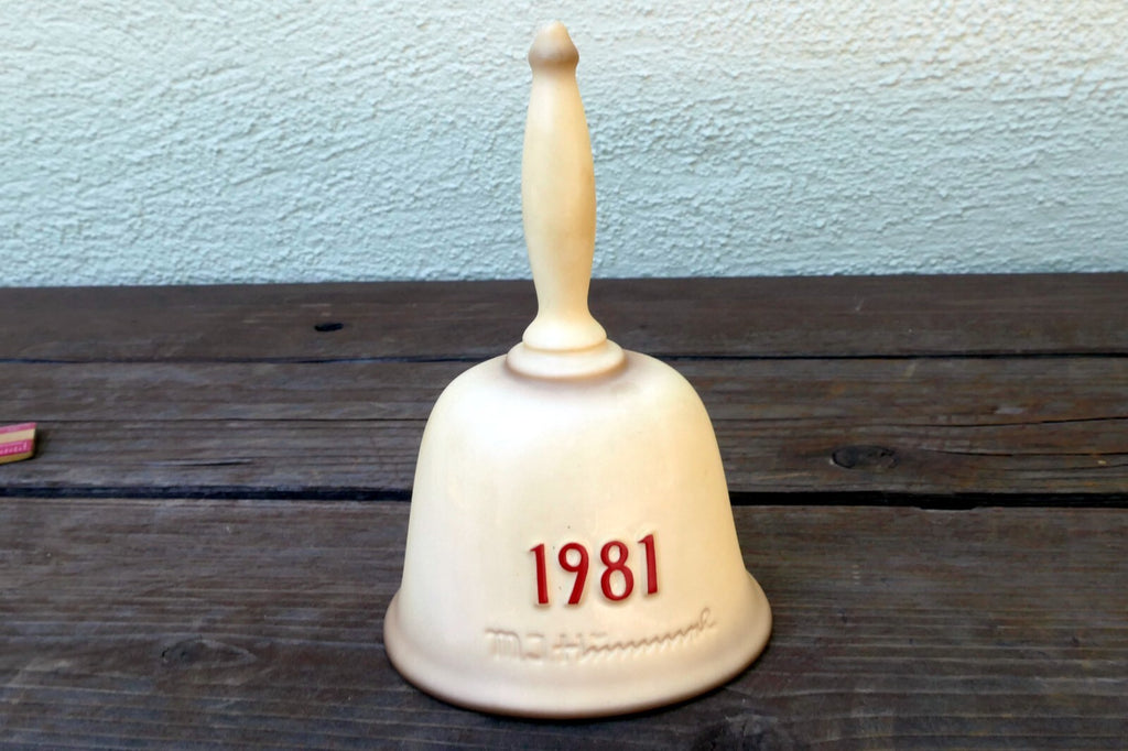 1981 Hummel Bell 4th Edition Annual Bell HUM703 Girl with Bird - Goebel