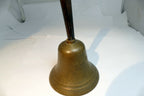 3" Solid Brass hand held School Diner with wooden handle 