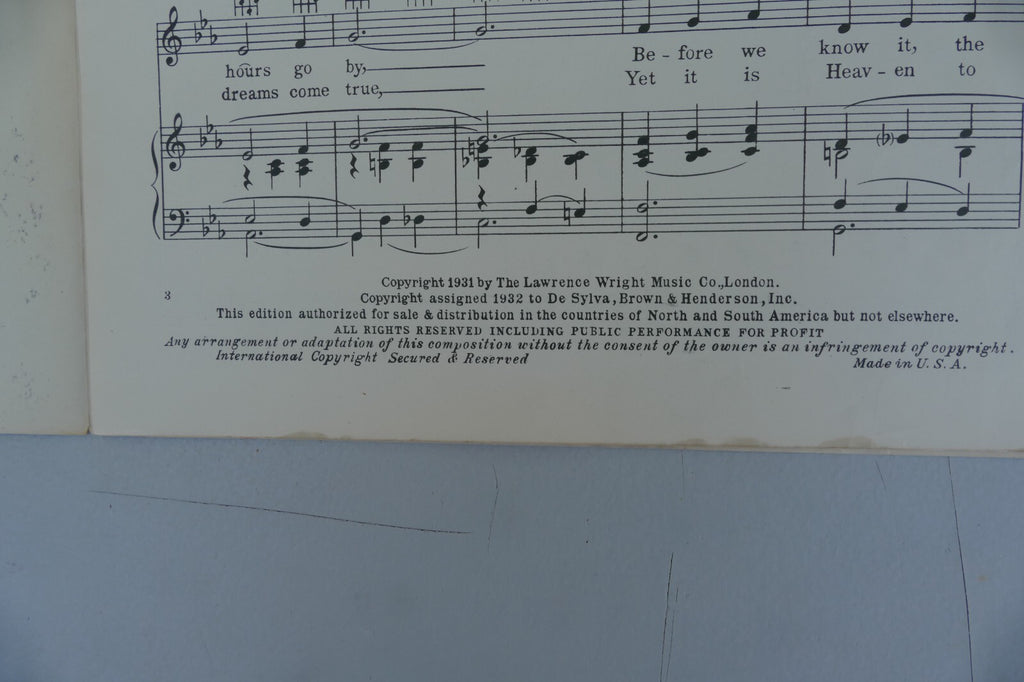 Kiss Me Goodnight 1932 by Horatio Nicholls and Archie Gotler