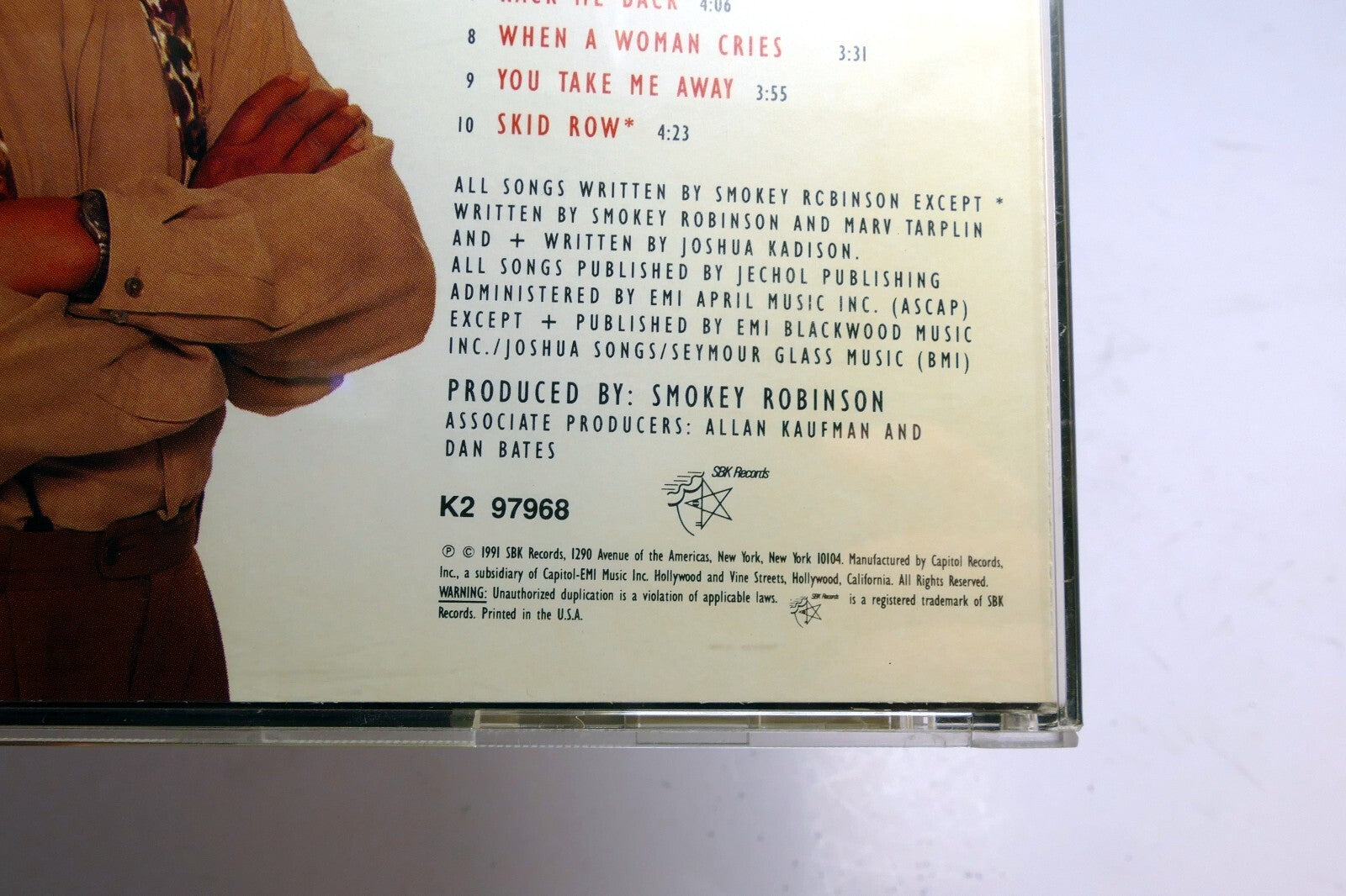 Robinson, Smokey : Double Good Everything CD K2 97968 SBK Records 1991