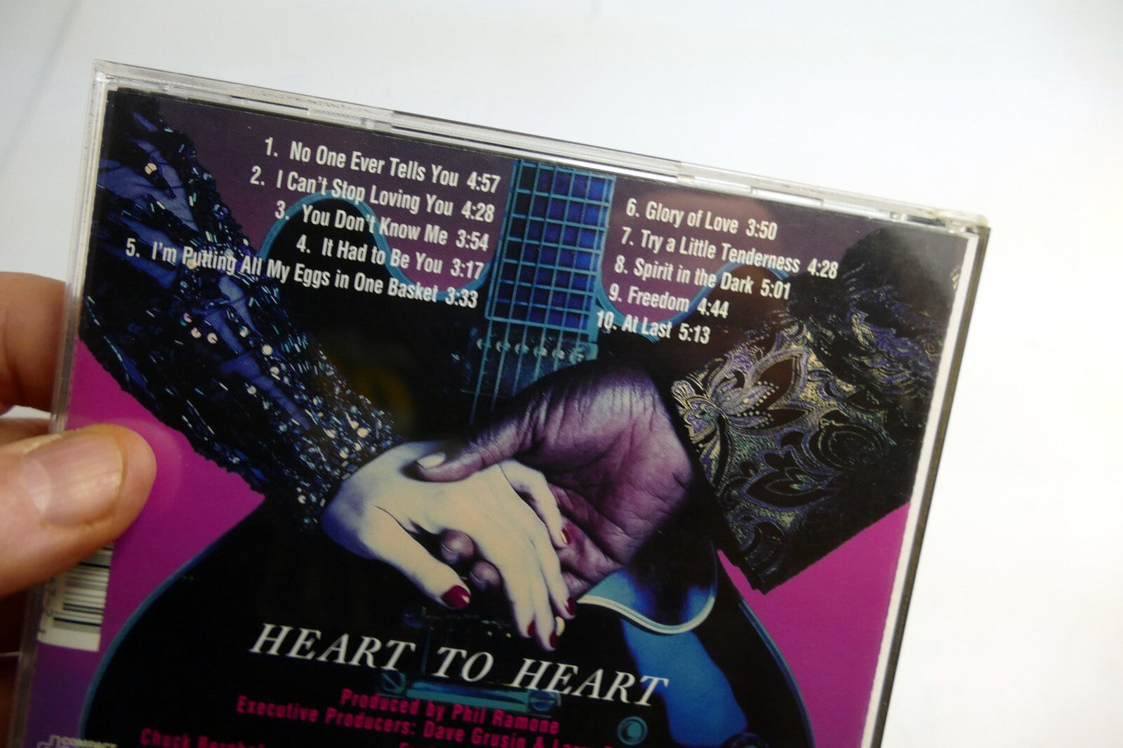 Cover art only Diane Schuur Heart to Heart BB King GRD-9767 -  (NO CD included)