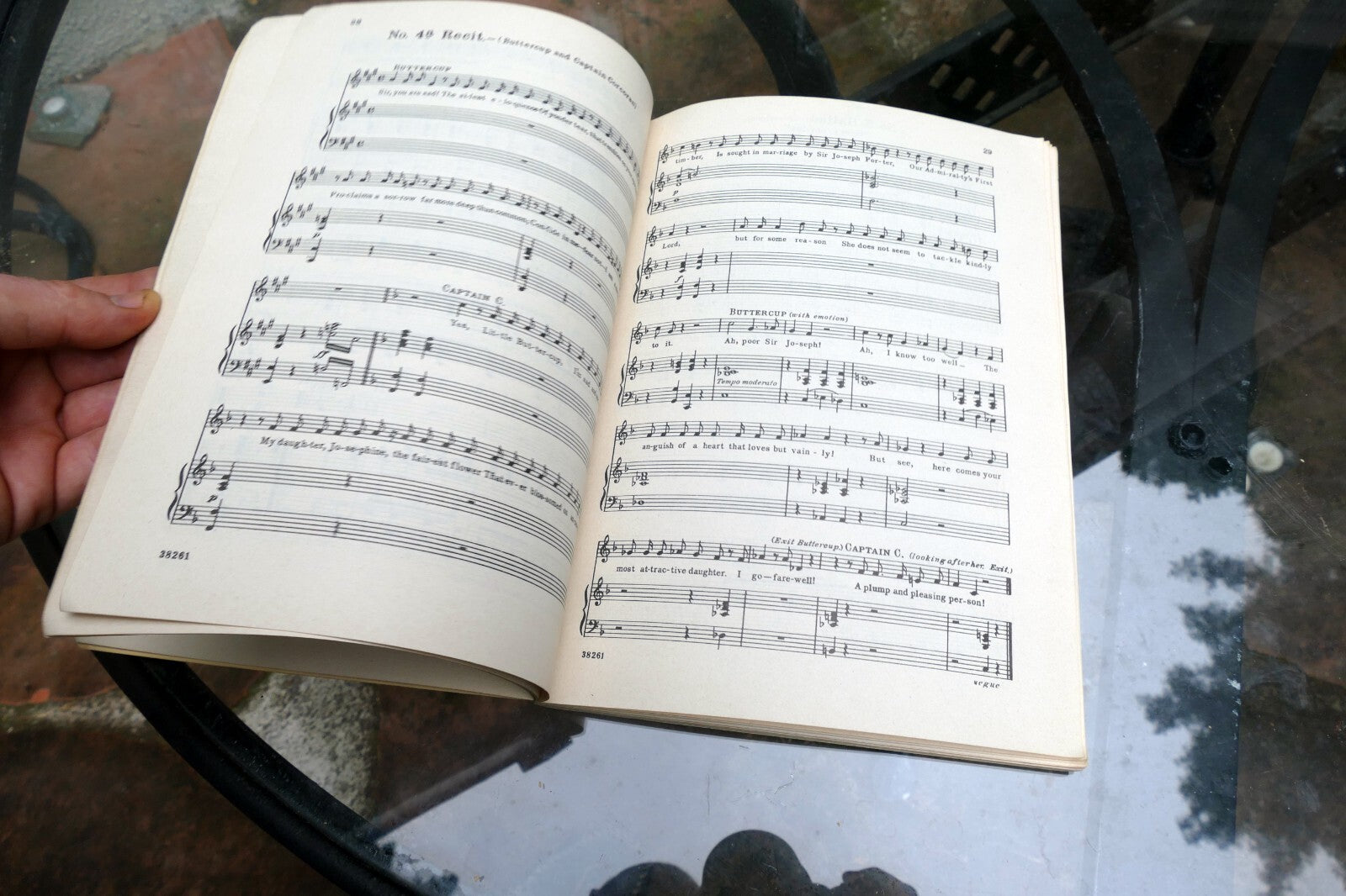 HMS Pinafore Lass That Loved Sailor Piano Sheet Music Book Arthur Sullivan 1623