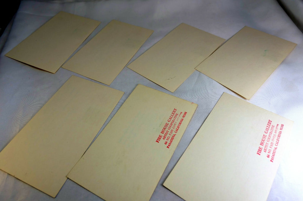 Fire House Gallery Artist Cooperative Pasadena California USA Postcard lot of 6