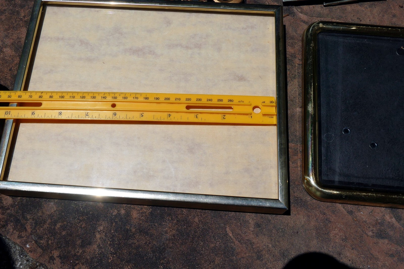 4X5  5X7 8X10"  Picture Photo Frame Metal gold tone with glass Pack of 4 mix lot