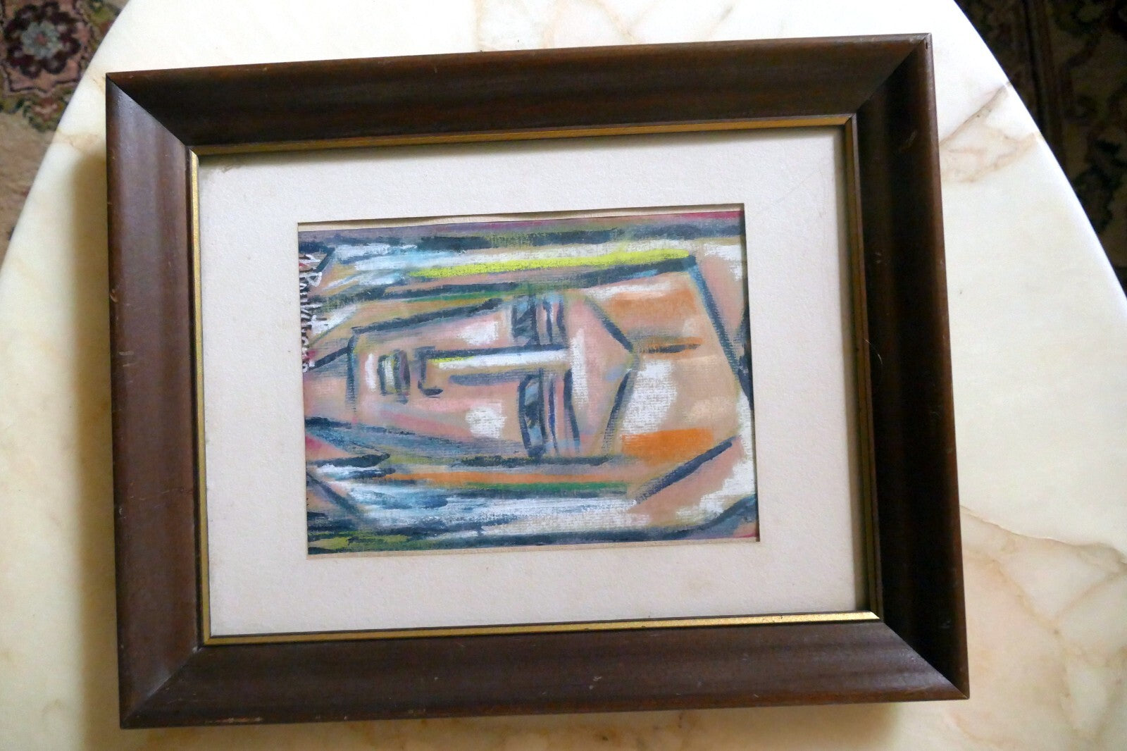 Portrait  Lithuanian Artist Jadvyga Paukstiene Modernist 1960's Pieta