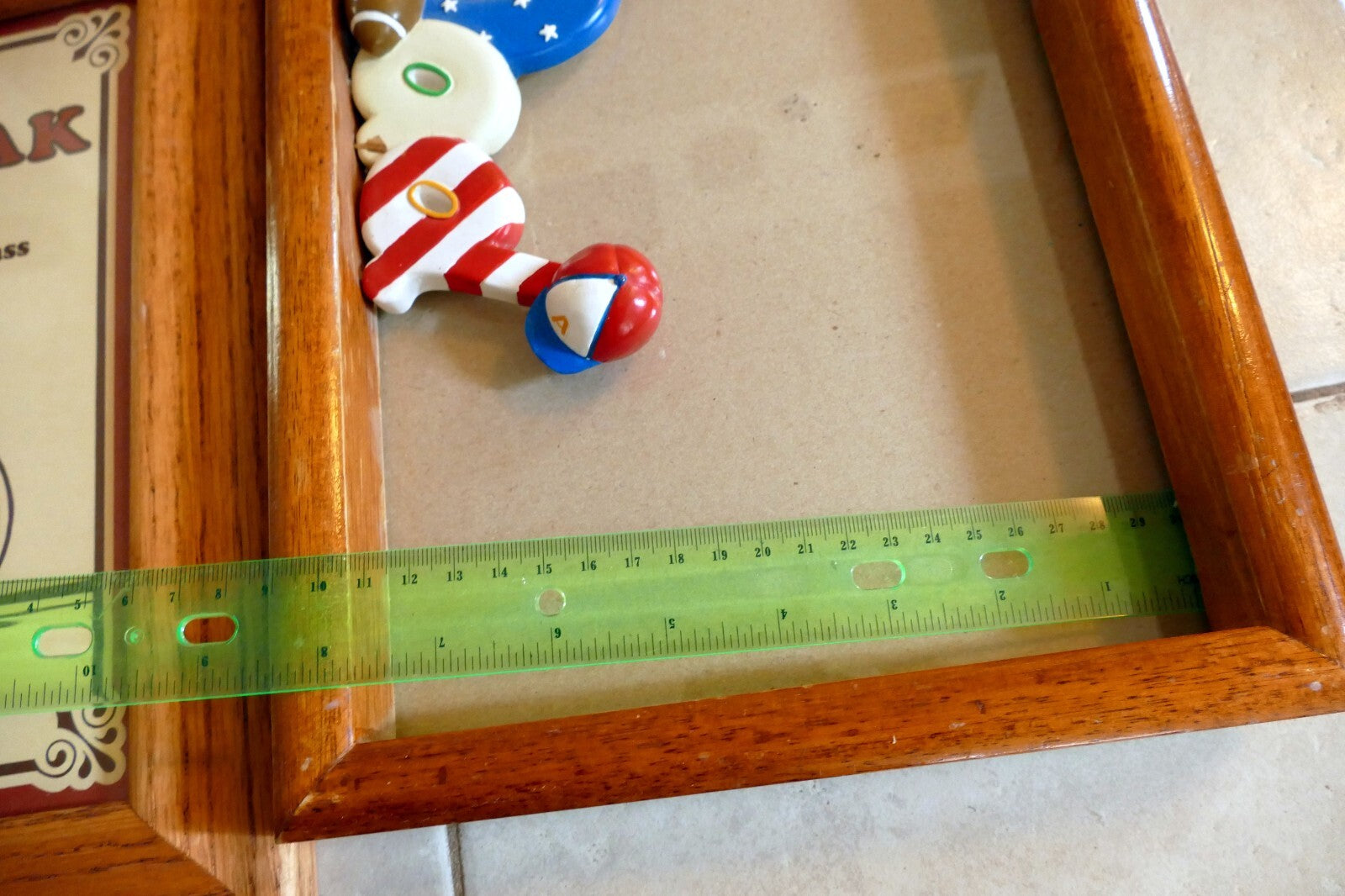 Pack of 2 Oak Solid Wood Picture Portrait Frame  8X10" Art Photo "DAD" baseball