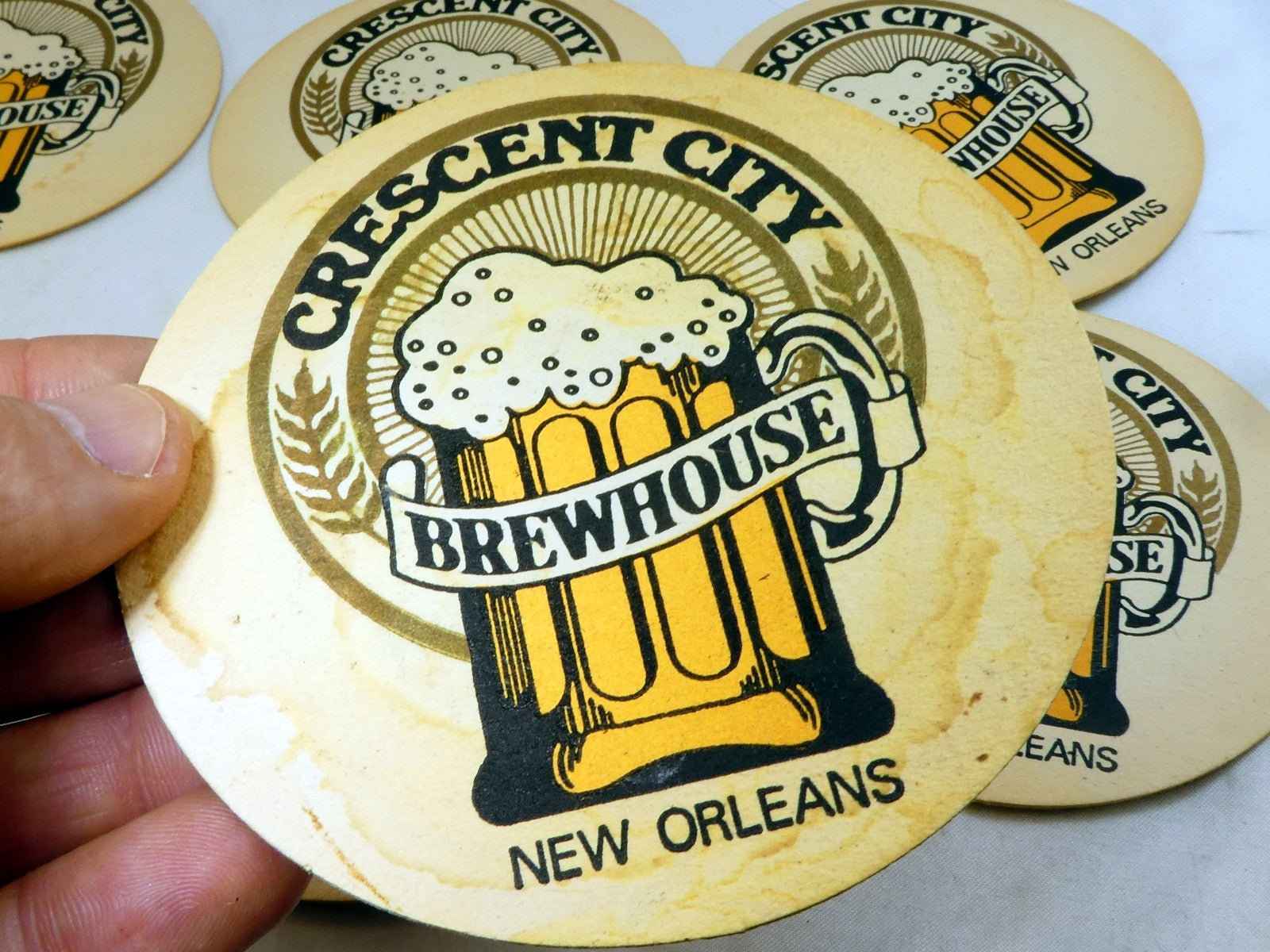 Crescent City Brewhouse New Orleans  Bar Coaster Beer lot 6  pack