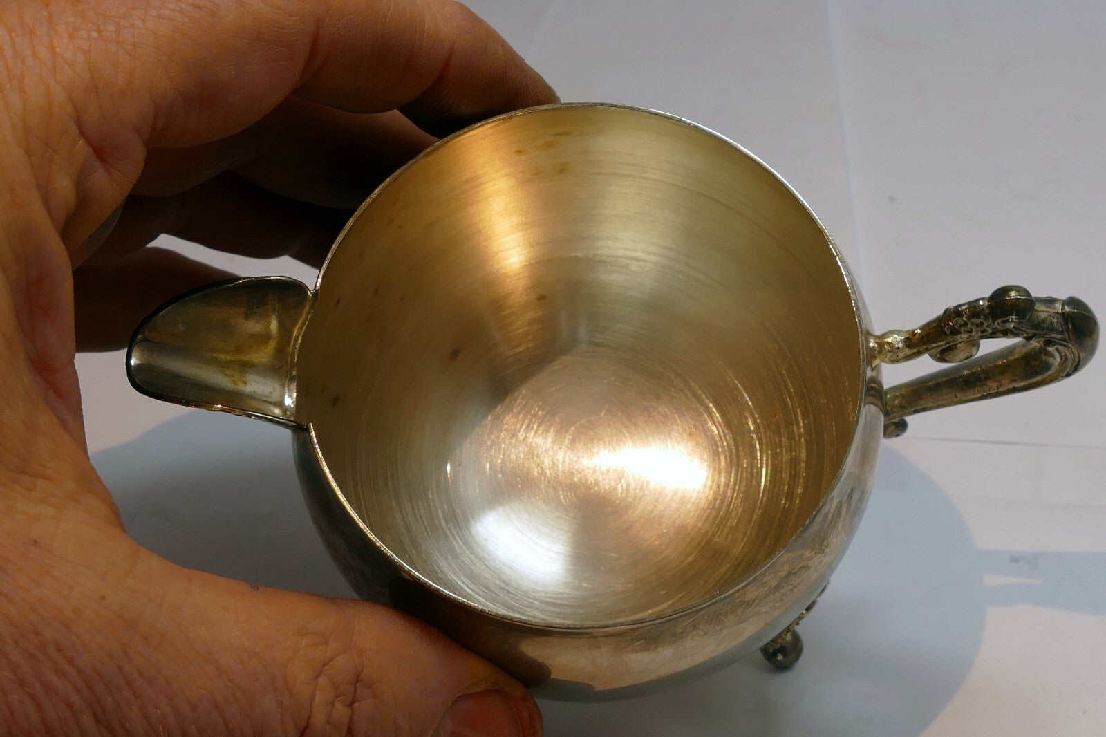 SILVER  PLATE  CREAMER  made in Indonesia