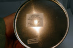 Metal Tin Christmas Round Serving Cookie Jar Container  Santa Carousel GIORDANO