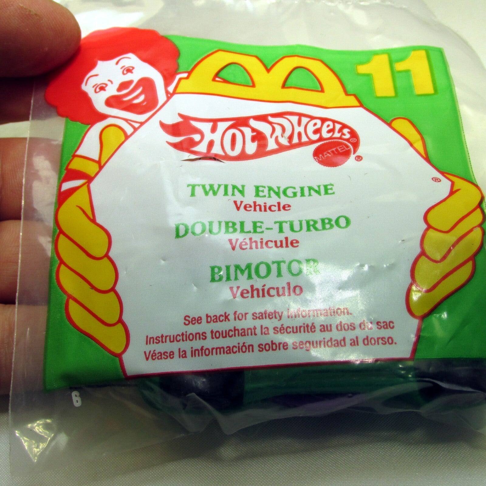 Twin Engine  McDonald's Hot Wheels Mattel  1994 vehicle - new