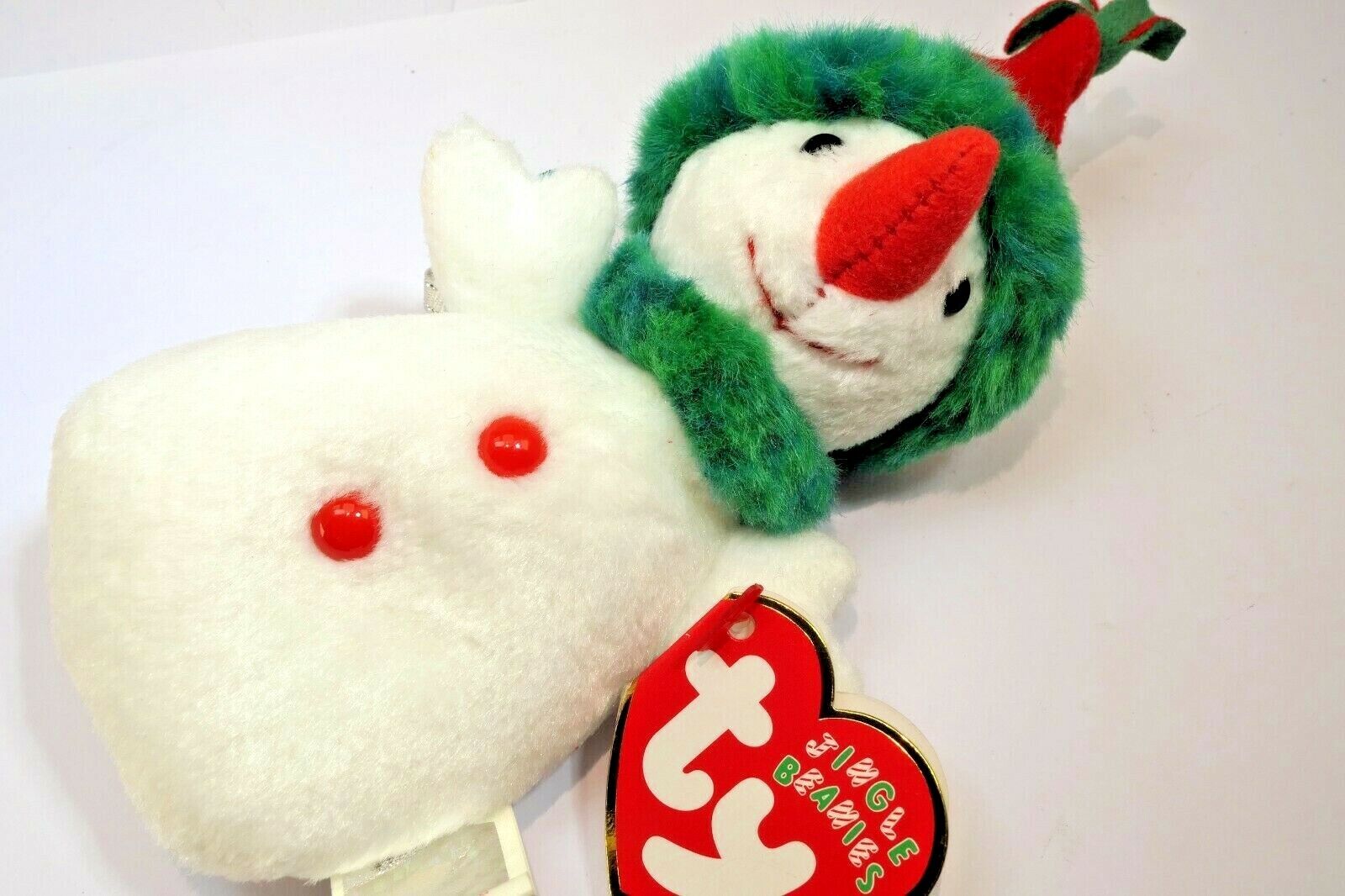 Ty jingle beanies "snowgirl " 2002 tag date new christmas