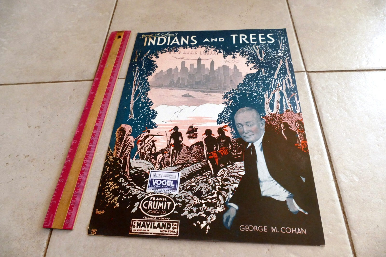 Indians and Trees by George Cohan 1933 Music Sheet
