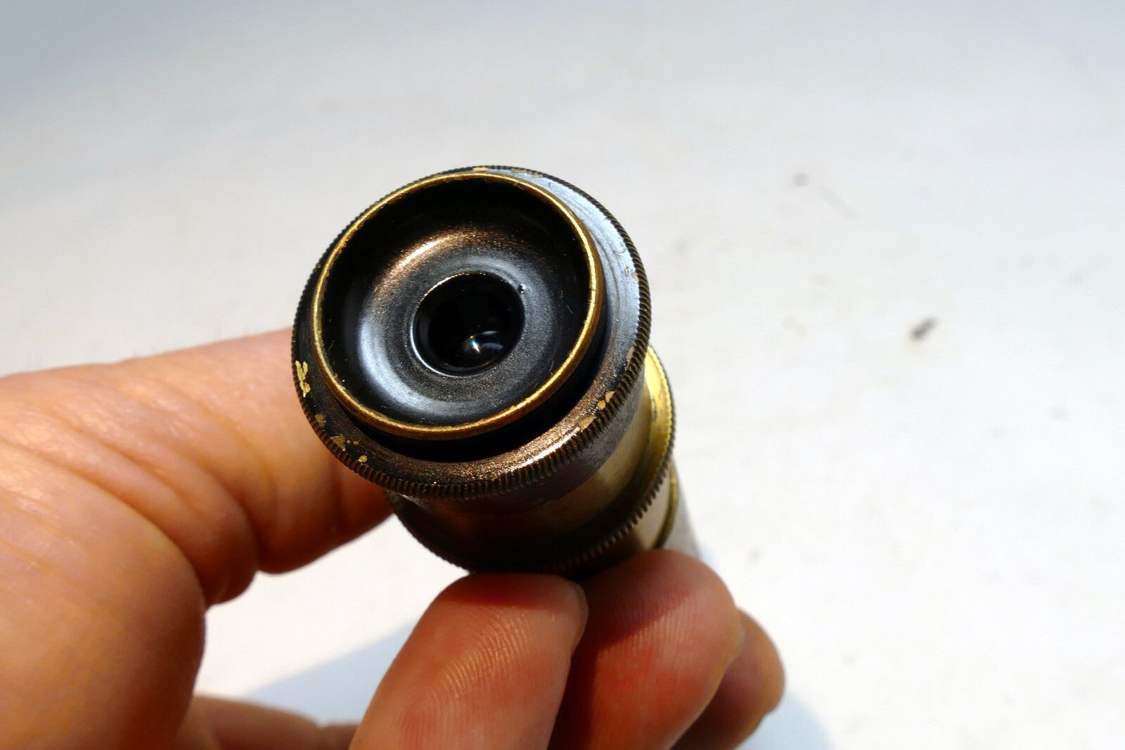 Antique Telescope Brass Nautical Spyglass 19th century - missing front glass