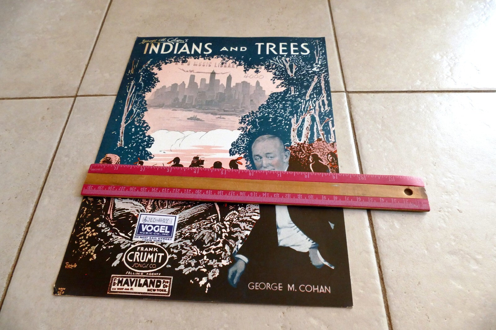 Indians and Trees by George Cohan 1933 Music Sheet