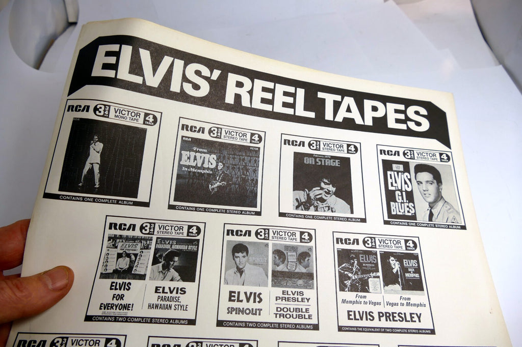 Inner Sleeve LP - Presley Elvis' Cassette Tape CATALOG RCA CAMDEN 1970's