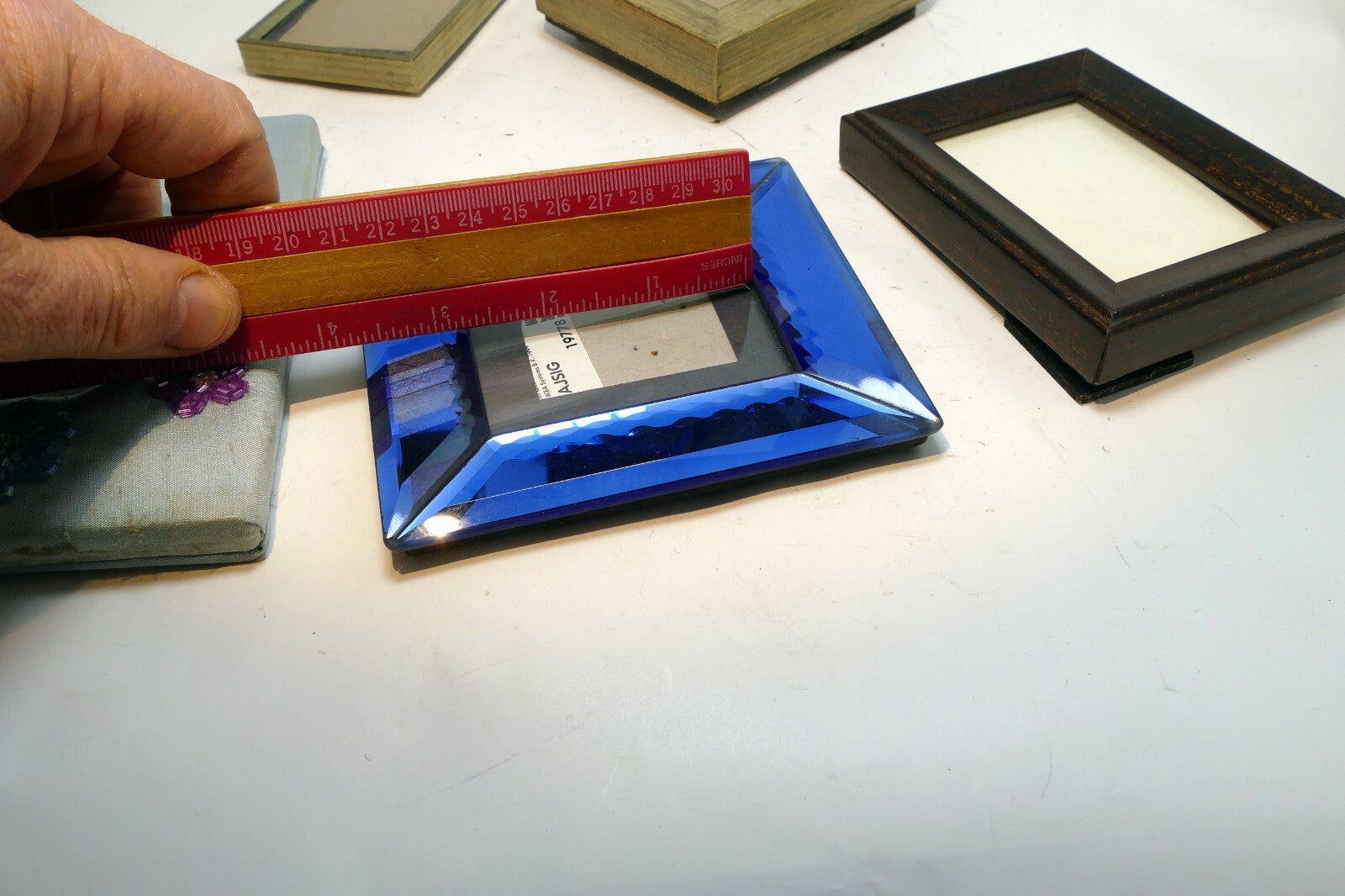 2X3" Picture Photo Frame Metal Wood with glass Pack Lot of 5