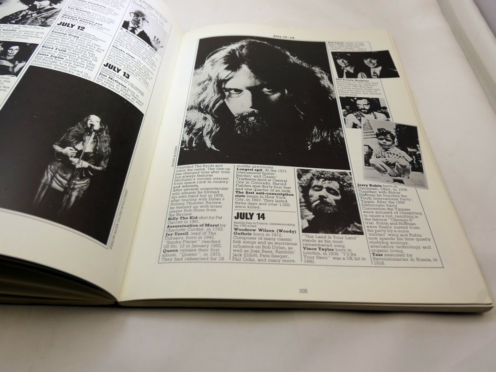THE ILLUSTRATED ROCK ALMANAC by Pearce Marchbank & Barry Miles (1977)1st Edition