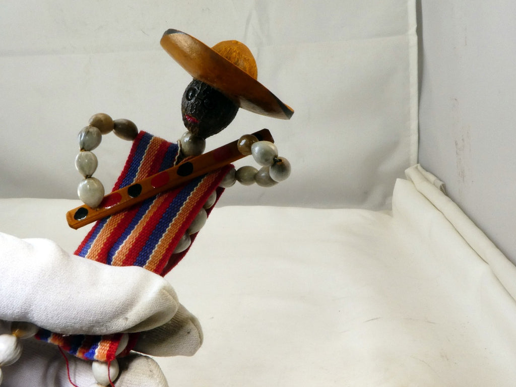 South American Doll Toy Handcraft Traditional dried nuts