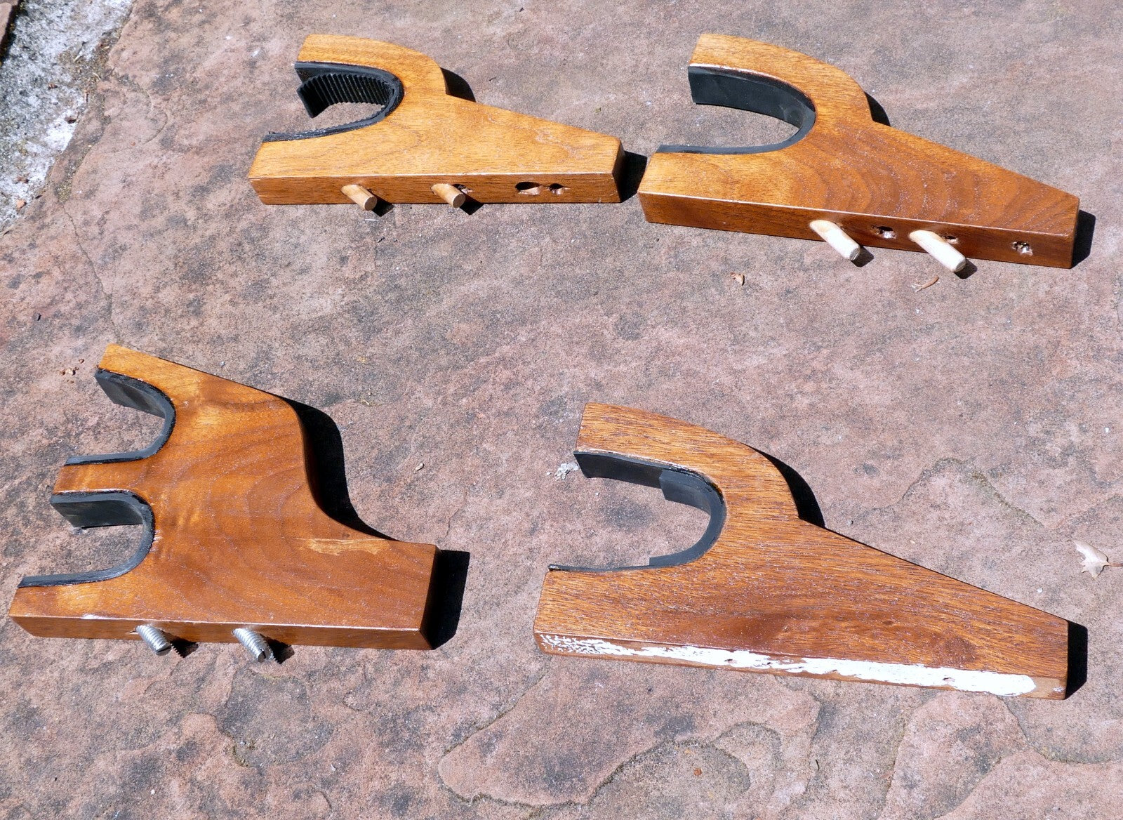 2 rifle gun rack wall mount wooden shotgun holder gun display hanger handmade