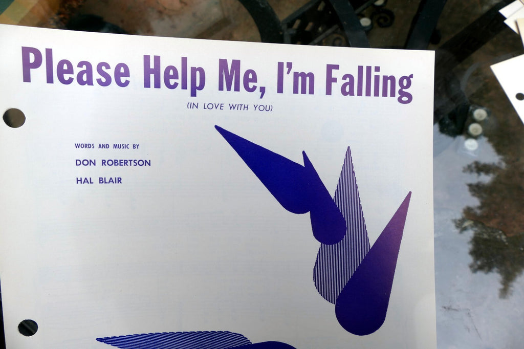 Please help me i'm falling don robertson hal blair 1960 sheet music