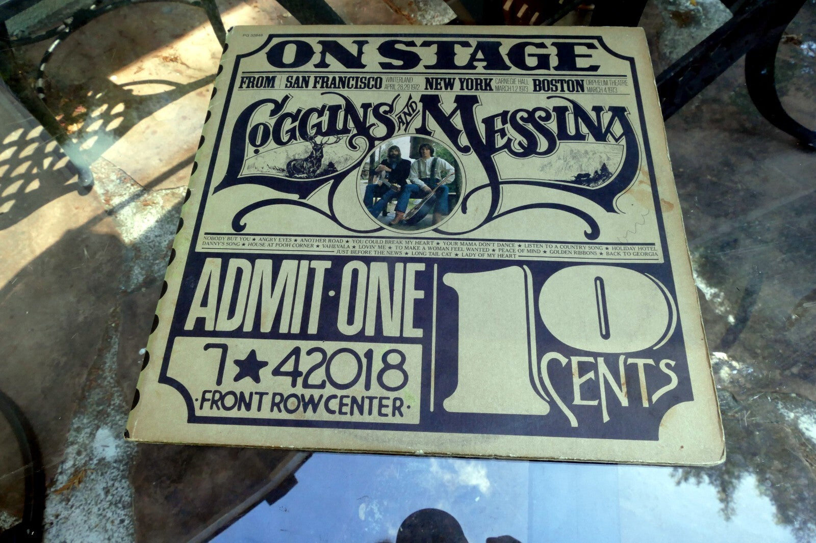 1974 EXCELLENT COVER AND VG LPS,  Loggins And Messina ?– On Stage 32849 LP33