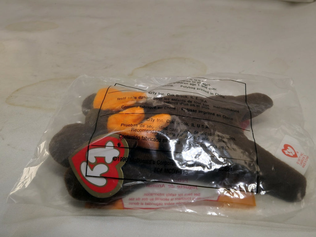 MCDONALD'S HAPPY MEAL TOY 1993 / CHOCOLATE BEANIE BABY #4 MOOSE TEENIE