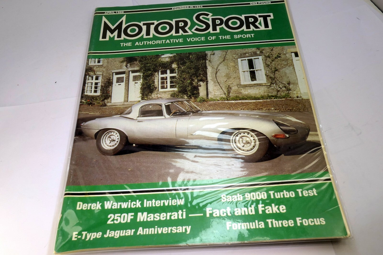Motor Sport Magazine April 1986 Saab 9000 Turbo test 250F Maserati  E-type Jagua