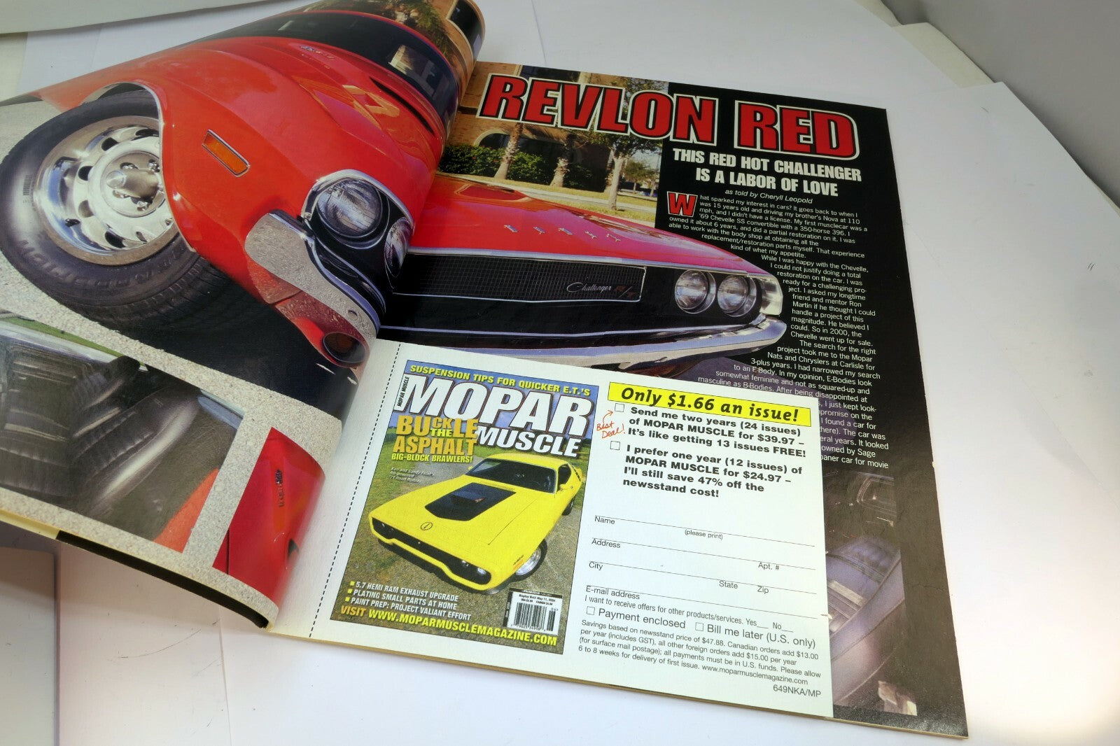 MOPAR Muscle Magazine October 2004 '65 Hemi Road Racer '57-59 Imperial History
