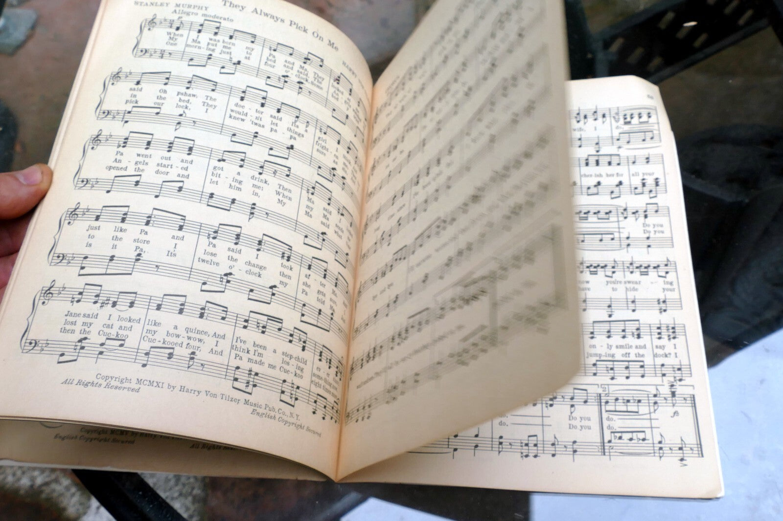 Harry Von Tilzer's Favorite Hits Songs Sheet Music 1922